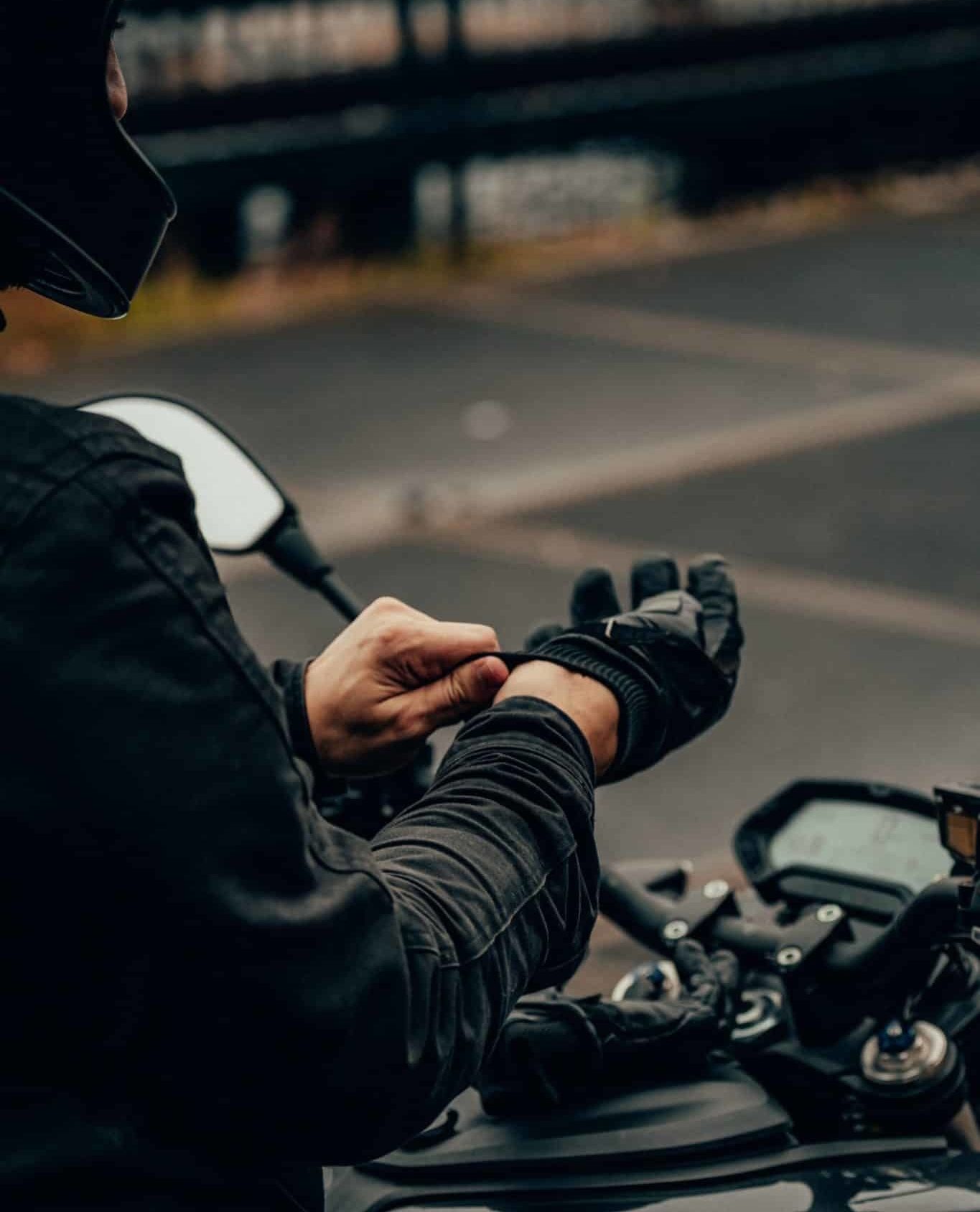 SunFlower Motorradhandschuhe "Pro-Biker" - Kurze Lederhandschuhe